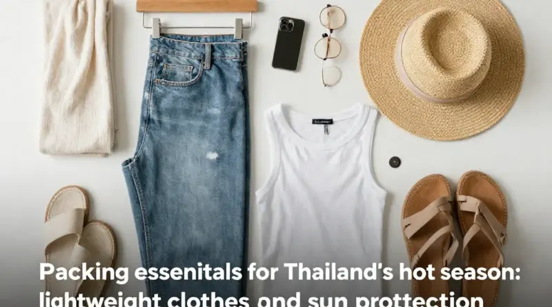 How to Pack for Thailand’s Hot Season: Lightweight Clothes, Sun Protection, and Essentials