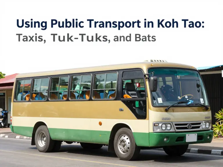 How to Use Public Transport in Koh Tao: Taxis, Tuk-Tuks and Buses