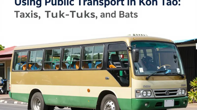 How to Use Public Transport in Koh Tao: Taxis, Tuk-Tuks and Buses