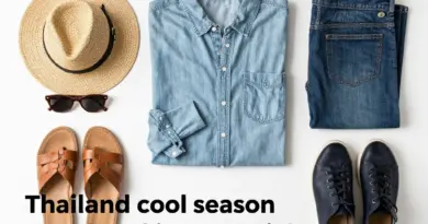 What to Pack for Thailand’s Cool Season: Layering Tips, Comfortable Footwear, and Evening Essentials