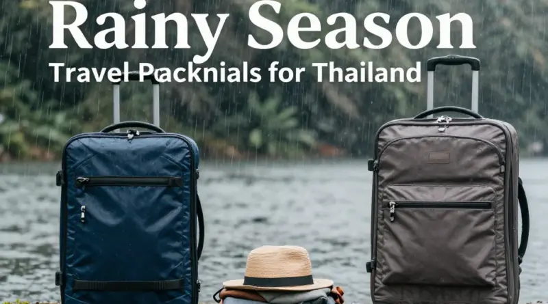 What to Pack for Thailand’s Rainy Season: Waterproof Gear, Quick-Dry Items, and Travel Must-Haves