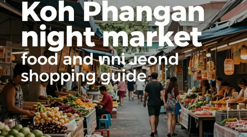 Best Night Markets in Koh Phangan: A Food and Shopping Guide