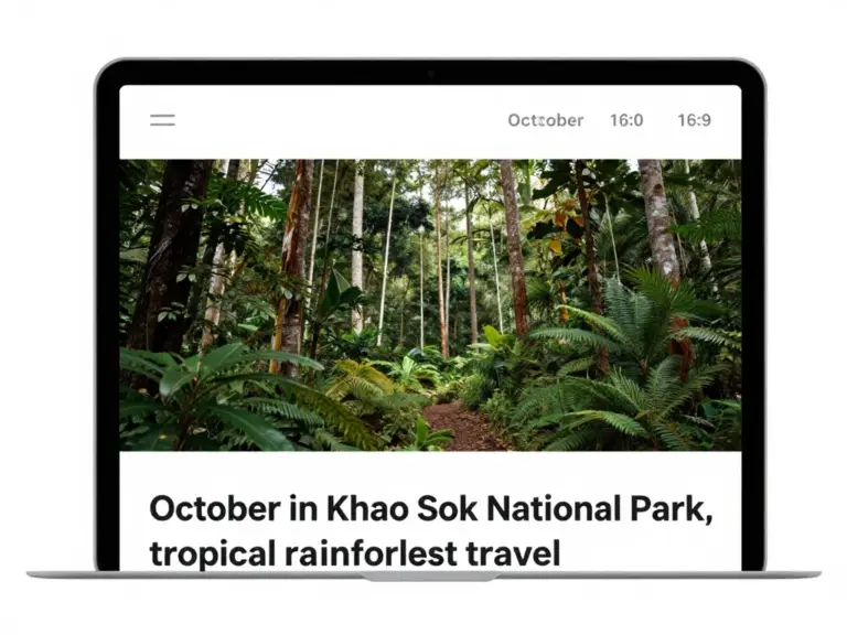 Best Time to Visit Khao Sok: What October Is Really Like