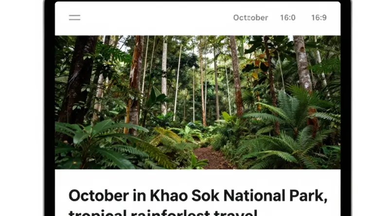 Best Time to Visit Khao Sok: What October Is Really Like