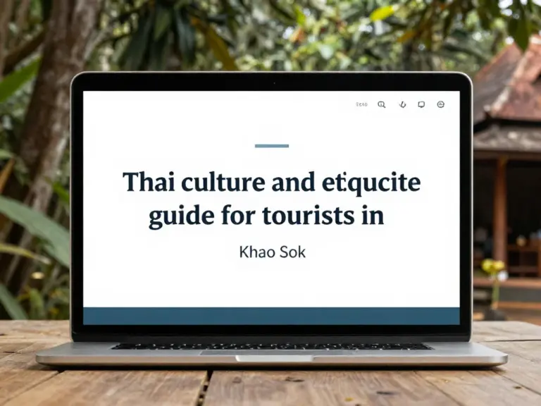 Essential Thai Culture and Etiquette Guide for Tourists in Khao Sok