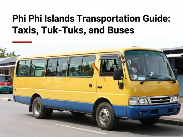 How to Get Around Phi Phi Islands: Taxis, Tuk-Tuks, and Buses