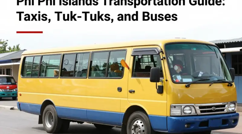 How to Get Around Phi Phi Islands: Taxis, Tuk-Tuks, and Buses
