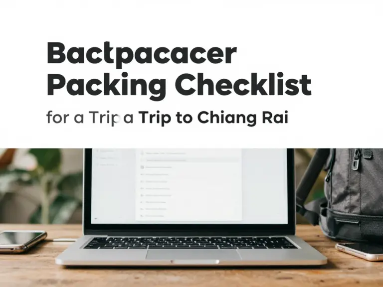 What to Pack for a Trip to Chiang Rai: The Ultimate Backpacker Packing Checklist