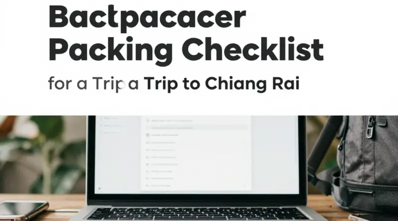 What to Pack for a Trip to Chiang Rai: The Ultimate Backpacker Packing Checklist