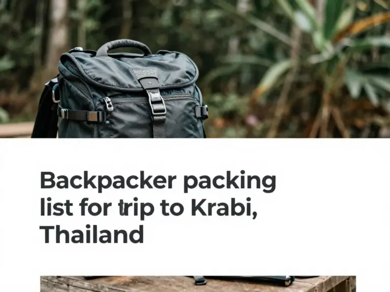 What to Pack for a Trip to Krabi: The Ultimate Backpacker Packing List